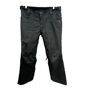 686 Patron Womens Black Cargo Snowboard Ski Lined Pants Small 32x30 Pockets